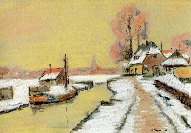 Hollands sneeuwlandschap
