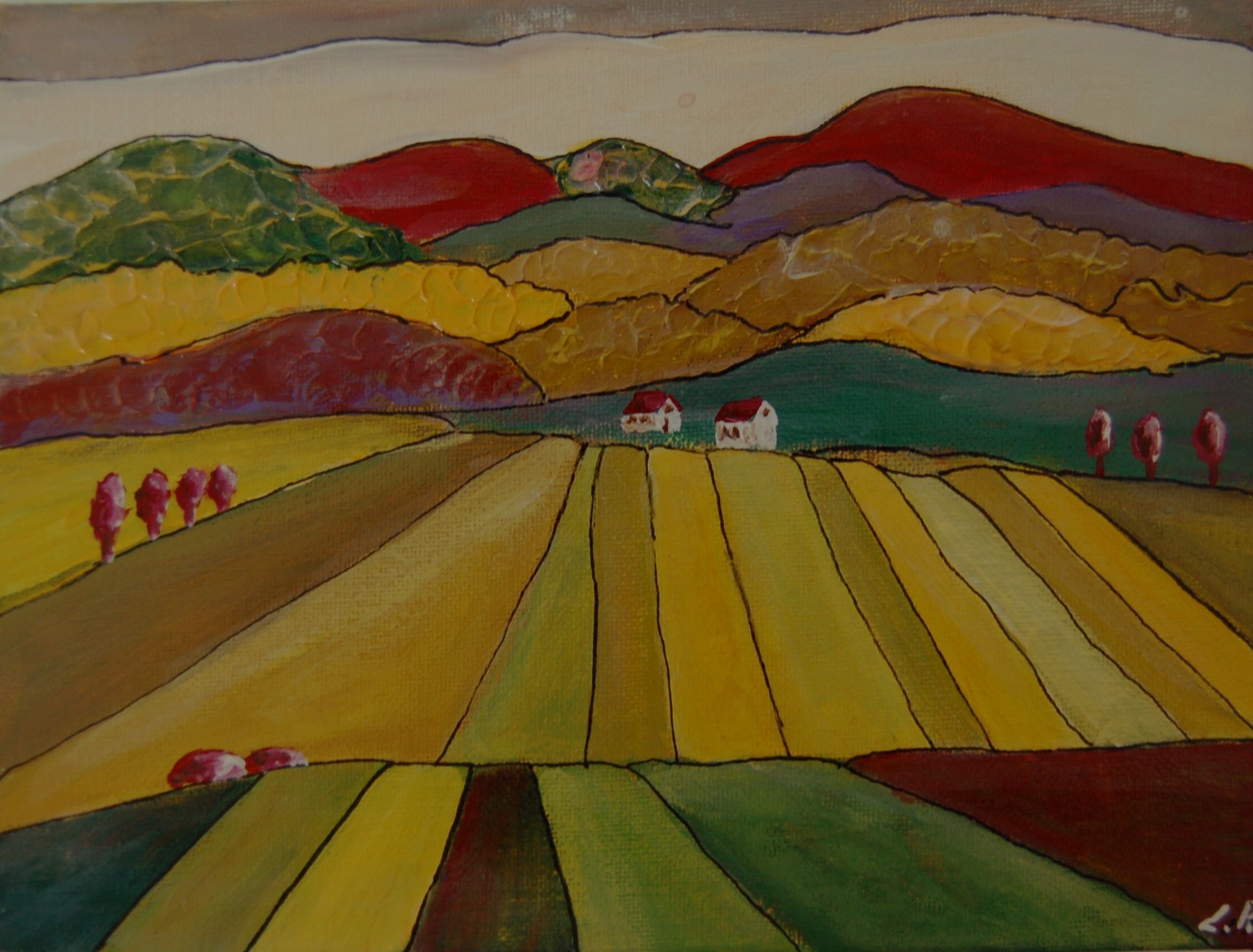 976 Primitief Landschap Groen